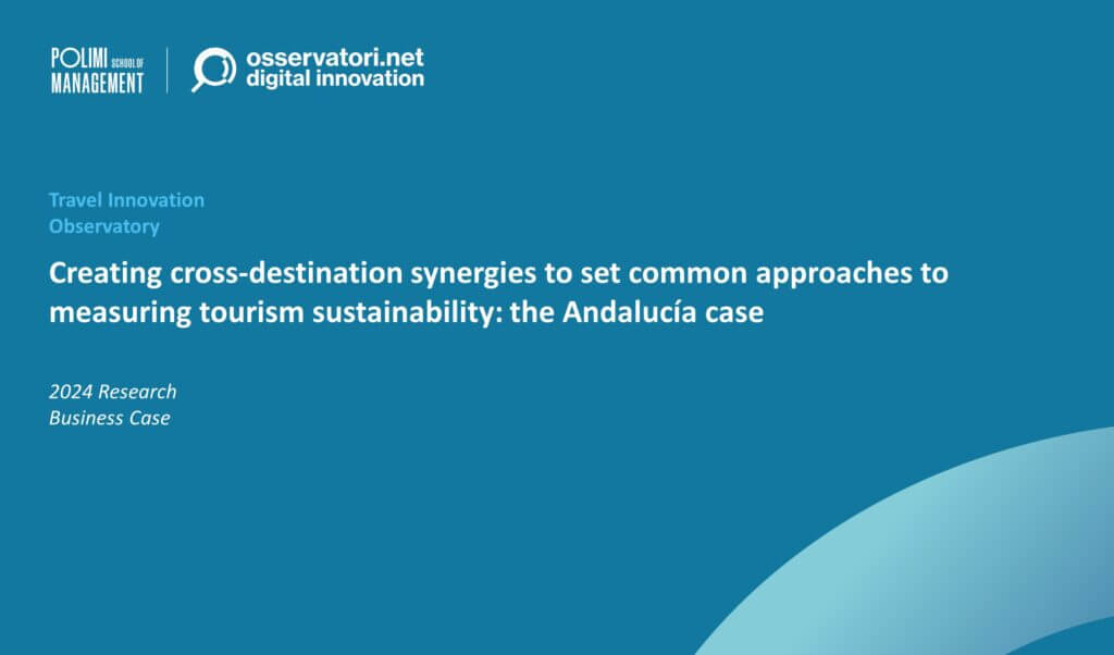 Creating cross-destination synergies to set common approaches to measuring tourism sustainability: the Andalucía case