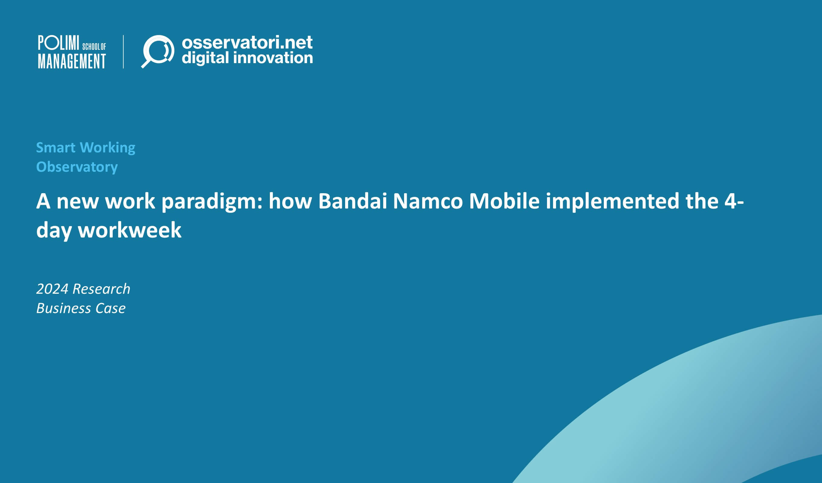 A new work paradigm: how Bandai Namco Mobile implemented the 4-day workweek